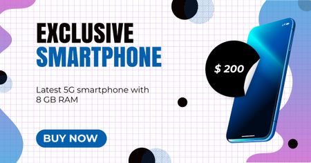 Platilla de diseño Best Price Offer for Exclusive Smartphone Model Facebook AD