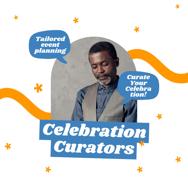 Designvorlage Event Celebration Curator Services für Instagram AD