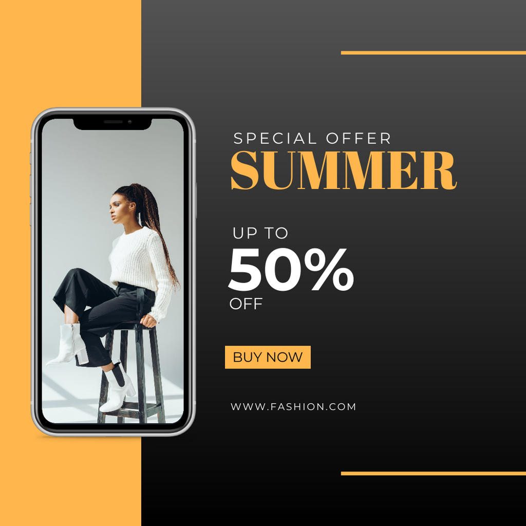 Unveiling the Unbelievable Summer Discount Offer Instagram Design Template