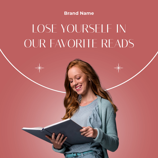 Motivational Phrase about Reading Instagram Design Template