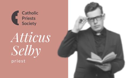 Catholic Priests Society Offer Business card Design Template