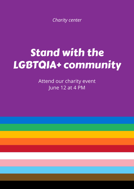 Ontwerpsjabloon van Poster van LGBT Education Announcement