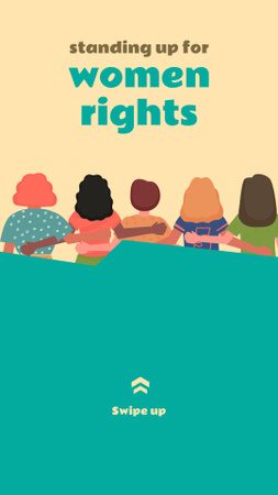 Women standing up for their Rights Instagram Story Design Template