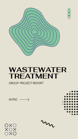Wastewater Treatment and System Maintenance Mobile Presentation Design Template