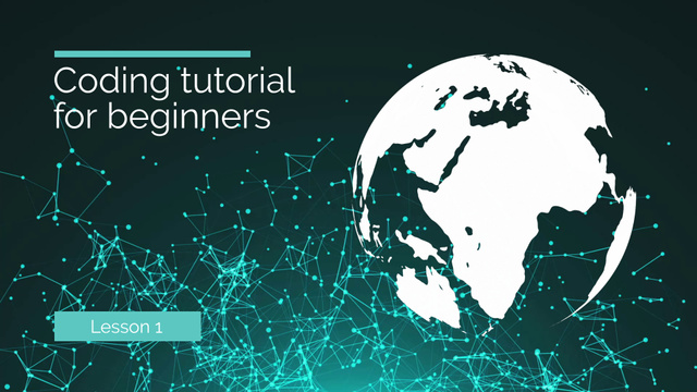 Coding Tutorials For Beginners With World Map YouTube intro Modelo de Design
