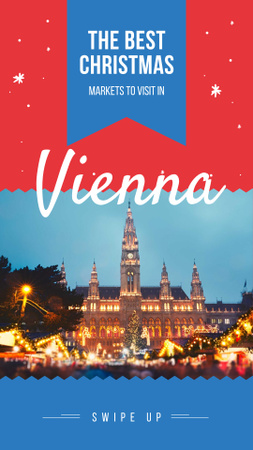 Vienna city on Christmas eve Instagram Story Design Template