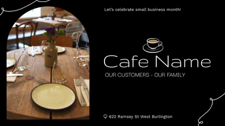 Local Cafe With Inspirational Quote Offer Full HD video Design Template