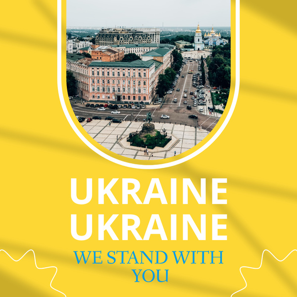 Supporting Ukraine,instagram post design