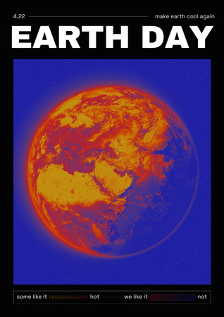 Earth Day Announcement Poster A3 Design Template