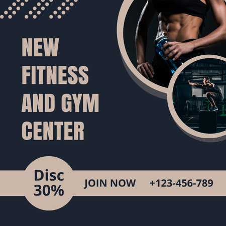 Achieve Athletic Success In Our Gym Instagram Design Template