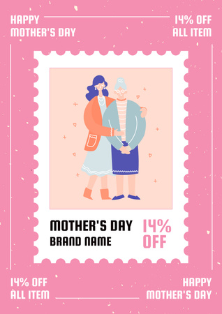 Ontwerpsjabloon van Poster van Speciale kortingsaanbieding op moederdagvakantie