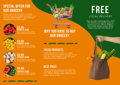 Fresh Fruits And Veggies Shop Promotion