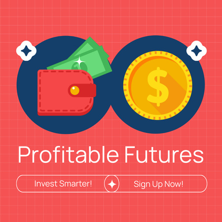 Stock Trading for Profitable Future Animated Post Design Template