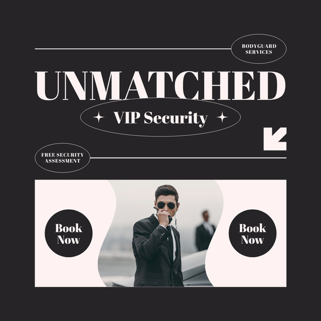 Unmatched VIP Bodyguards Instagram Šablona návrhu