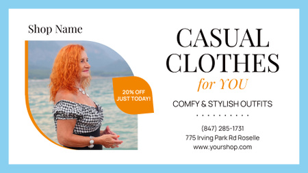 Casual Clothes Sale Offer For Seniors Full HD video Design Template