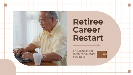 Restart kariéry v důchodu s finanční bezpečností Full HD video Šablona návrhu