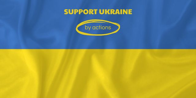 Awareness about War in Ukraine And Appeal To Support By Actions Twitter Πρότυπο σχεδίασης
