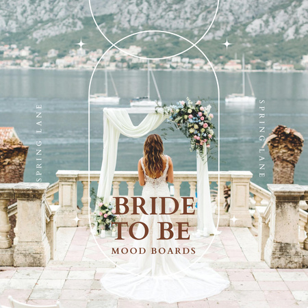 esküvői ünnepi közlemény Instagram tervezősablon
