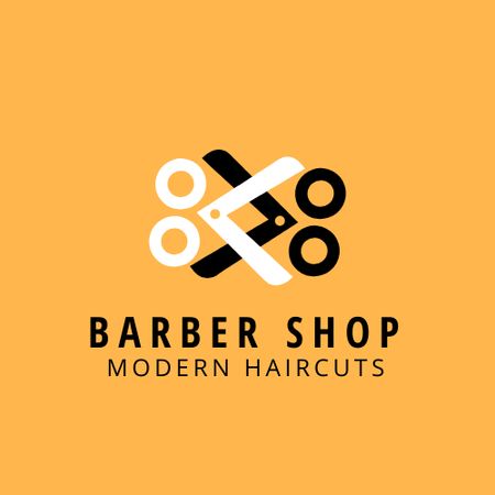 barber shop Logoデザインテンプレート