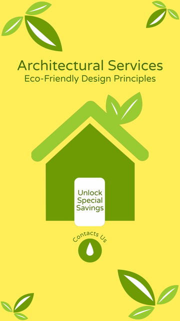 Plantilla de diseño de Eco-friendly Architectural Designs And Solutions Offer Instagram Video Story 