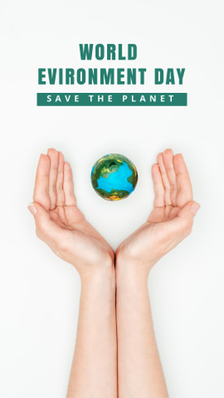 Plantilla de diseño de día mundial del medio ambiente Instagram Story 