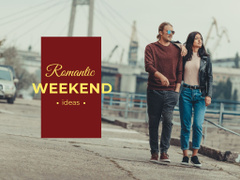 Romantic weekends ideas with Couple walking