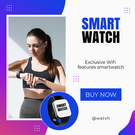 Exclusive Smartwatch Sale Offer Instagramデザインテンプレート