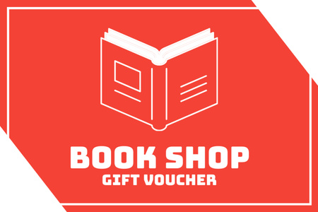 Bookshop Special Offer Ad Gift Certificate Design Template