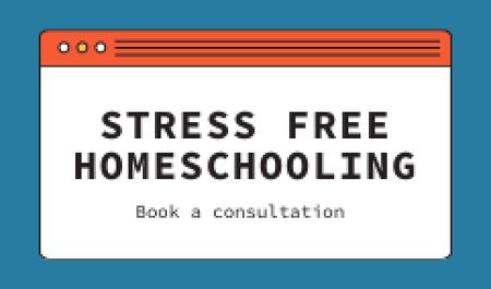 Template di design Home Education Ad Business card