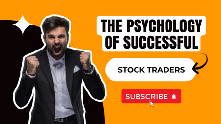 Modèle de visuel Psychologie du succès chez les marchands d'actions - Youtube Thumbnail