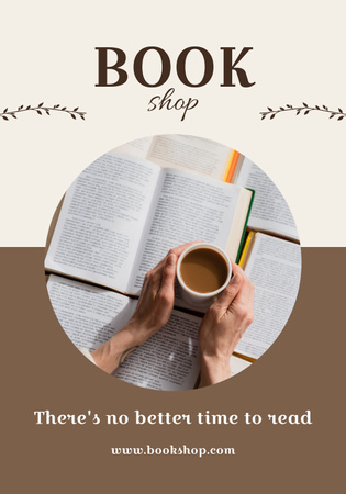Bookstore Advertisement Poster 28x40in Design Template