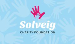Charity Foundation Ad with Hands Silhouettes