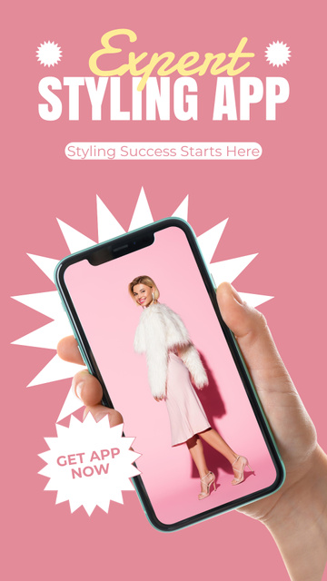 Styling Application for Smartphone Instagram Storyデザインテンプレート