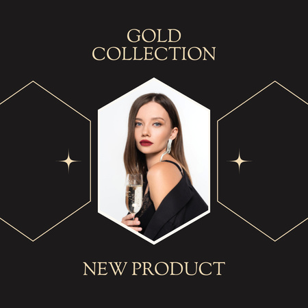 New Gold Collection Offer for Women Instagram Design Template