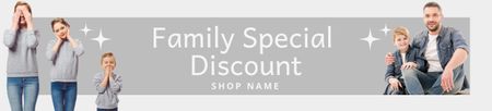 Különleges családi kedvezmény ajánlat Ebay Store Billboard tervezősablon