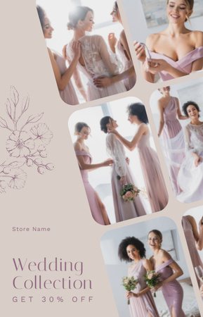Platilla de diseño Wedding Dress Atelier Ad IGTV Cover
