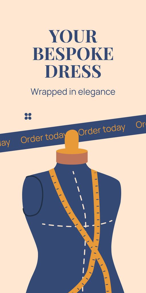 Order Elegant Handmade Outfits Graphic Design Template