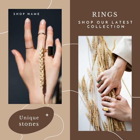 Jewelry Store Promotion Animated Post Design Template