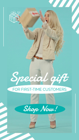 Amazing Present Offer For Customers In Shop TikTok Video Design Template