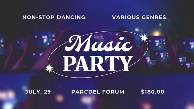 Template di design Music Party and Show Full HD video