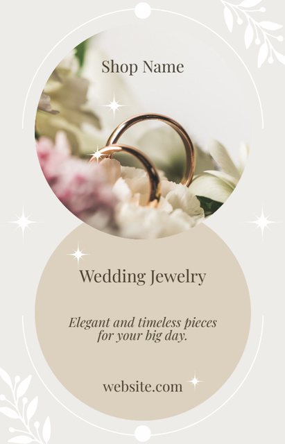Jewelry Offer with Wedding Rings IGTV Cover Design Template