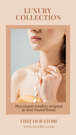 Platilla de diseño Advertising Luxury Jewelry Collection Instagram Story