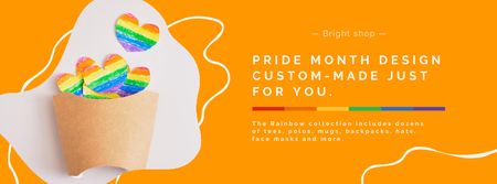 Template di design Accessori su misura per la celebrazione del mese del Pride Facebook cover