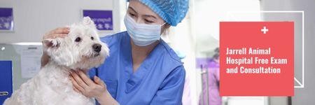 Designvorlage High Level Hospital For Pets with Free Exam für Twitter