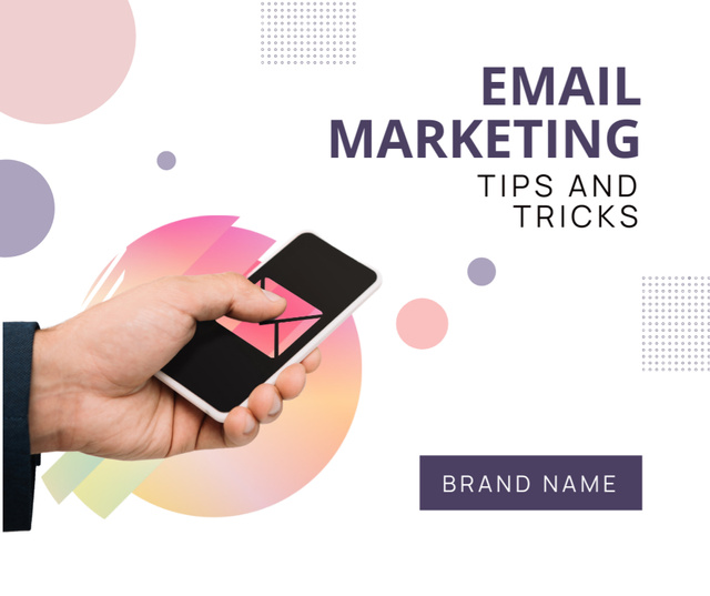 Email Marketing Tips Facebook Design Template