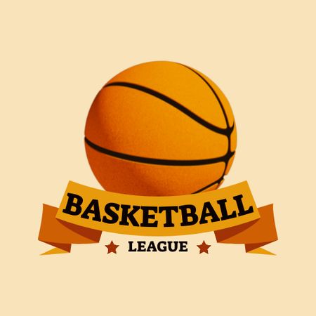 Basketball Club Emblem Animated Logo Tasarım Şablonu