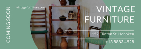 Szablon projektu Vintage Furniture Shop Ad Antique Cupboard Tumblr