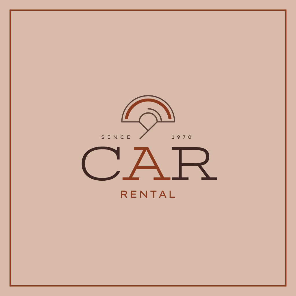 Modèle de visuel Car Rent Ad - Logo