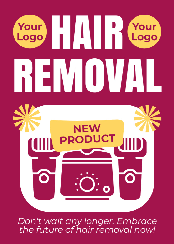 Ontwerpsjabloon van Flayer van New Arrival Hair Removal Products