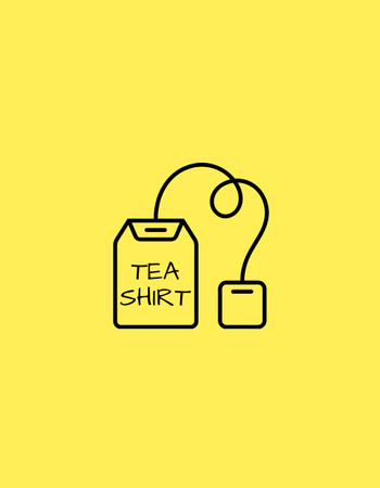 Tea Bag Image T-Shirt – шаблон для дизайну